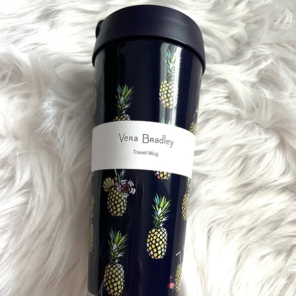 Vera Bradley Other - VERA BRADLEY•pineapple travel mug 16 oz NWT